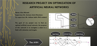 Research project on optimization of Artificial Neural Networks