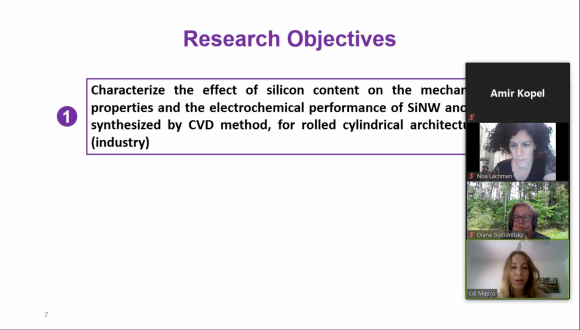 סמינר מחלקתי בזום - מסיימת תואר שני